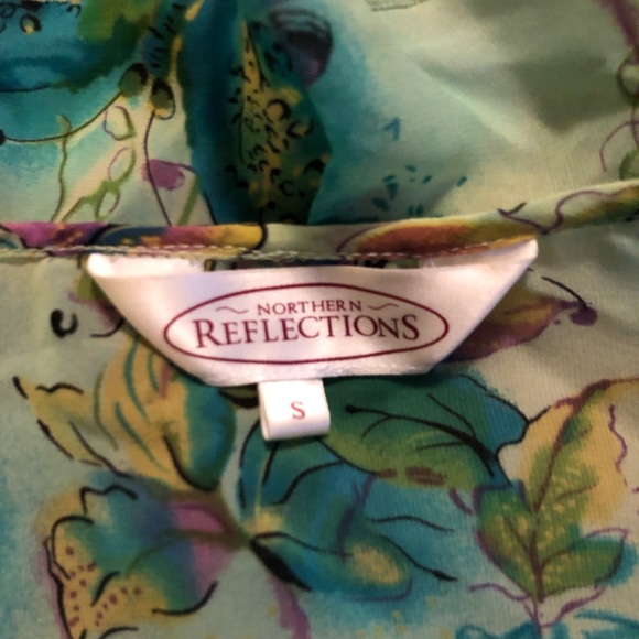 Northern Reflections 3/4 Sleeve Sheer Blouse S - Picture 6 of 10